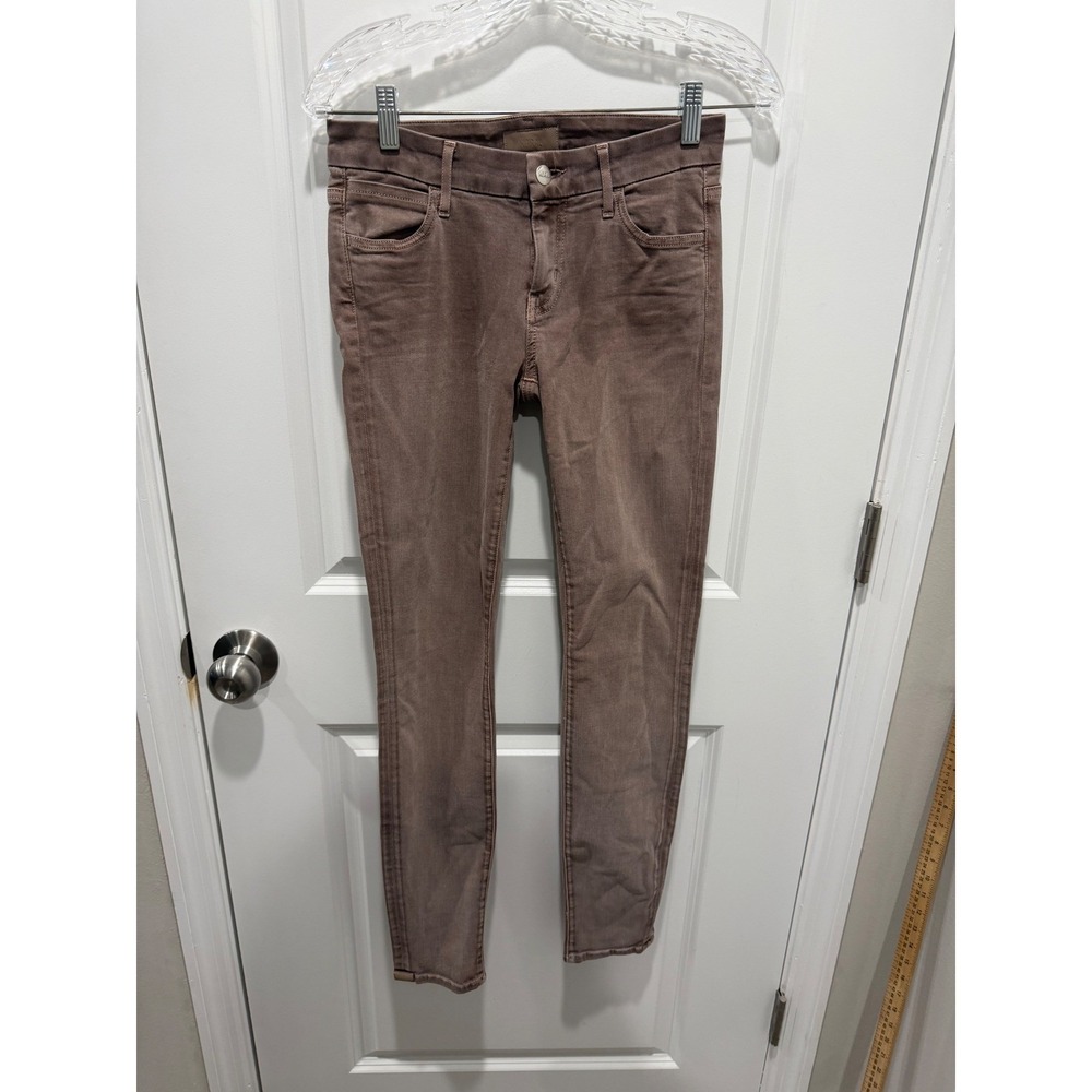 Koral Womens Skinny Jeans Worn Fossil Brown Size 26